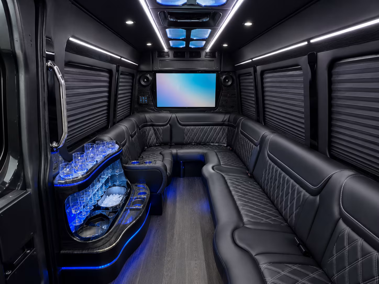 Henderson Airport Shuttle & Transportation party bus interior