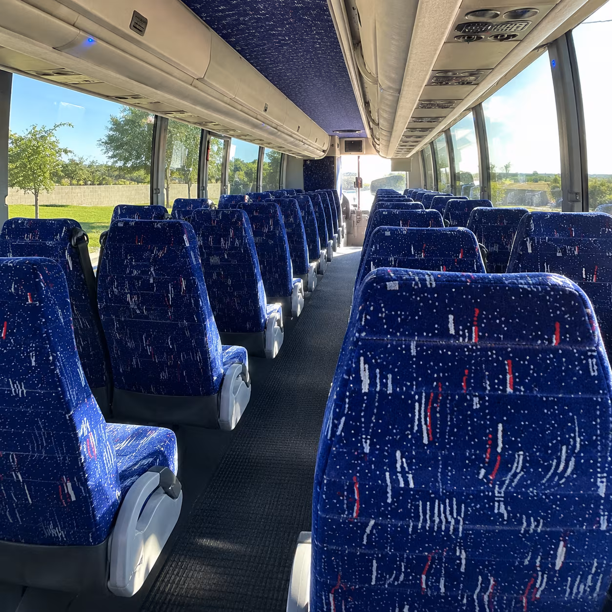 Henderson School Event Transportation party bus exterior