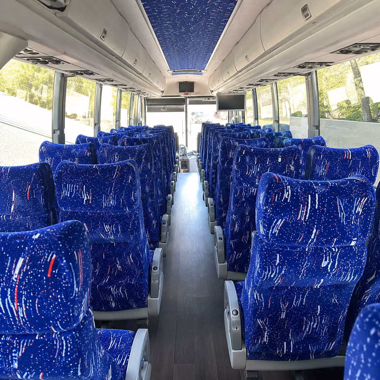 Henderson School Event Transportation party bus exterior