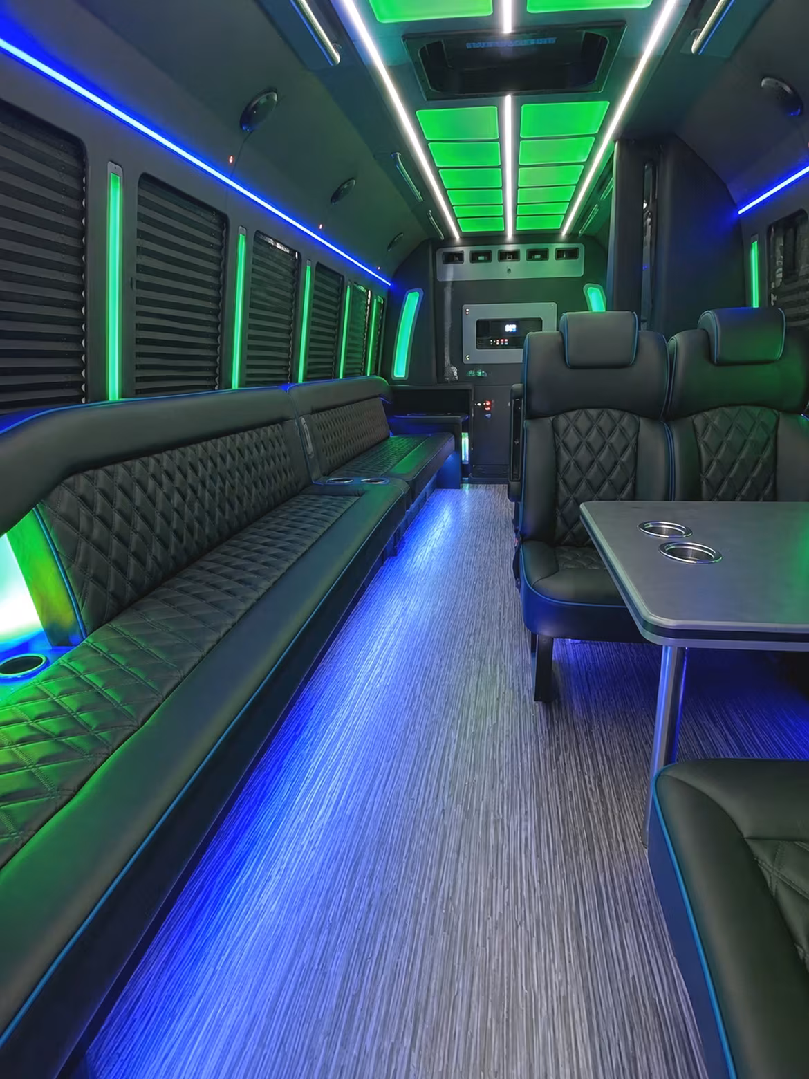 Henderson Sporting Event Transportation party bus interior