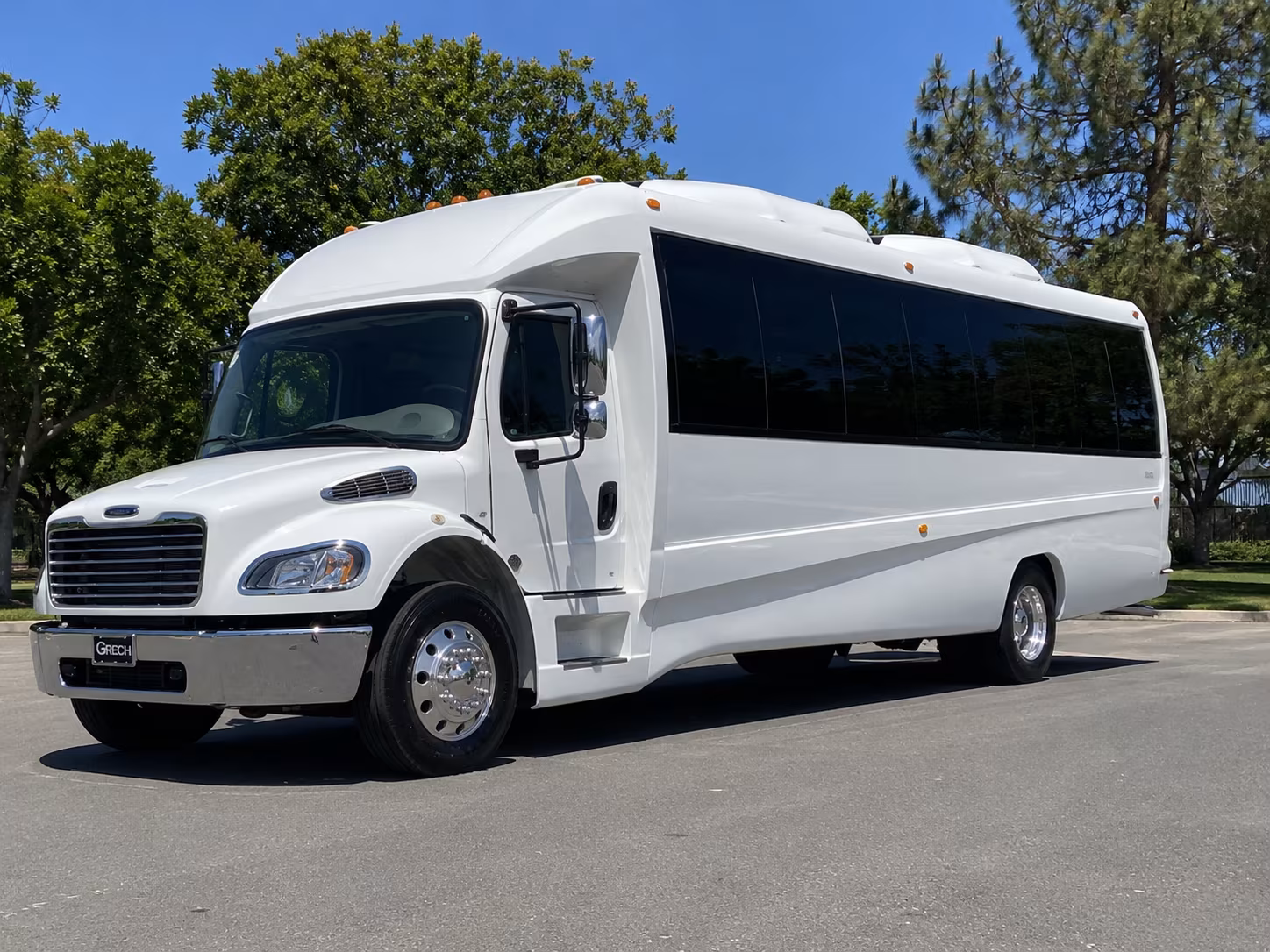 Henderson Wedding Transportation party bus exterior