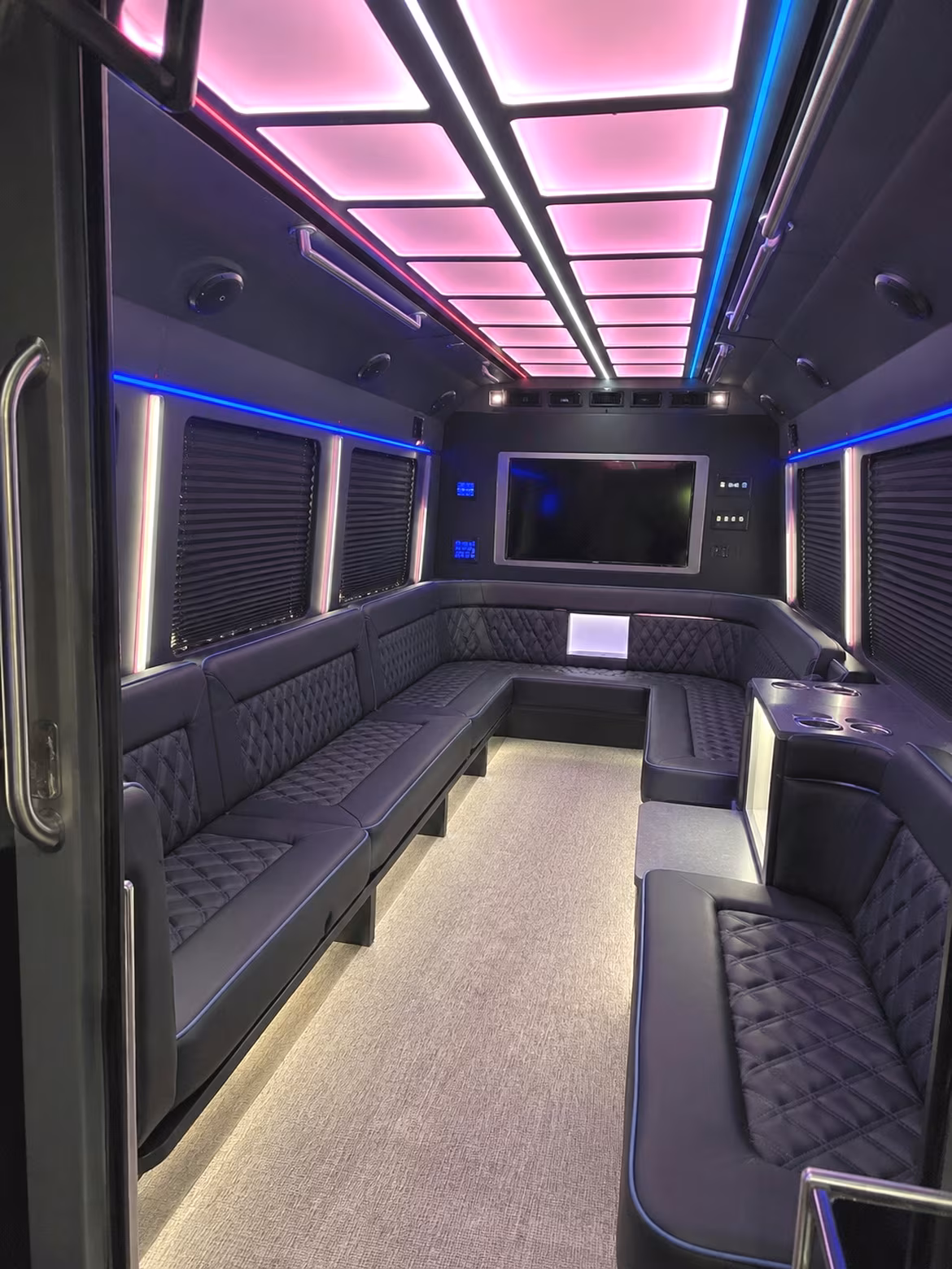 Henderson Winery Tour & Pub Crawl Transportation party bus interior