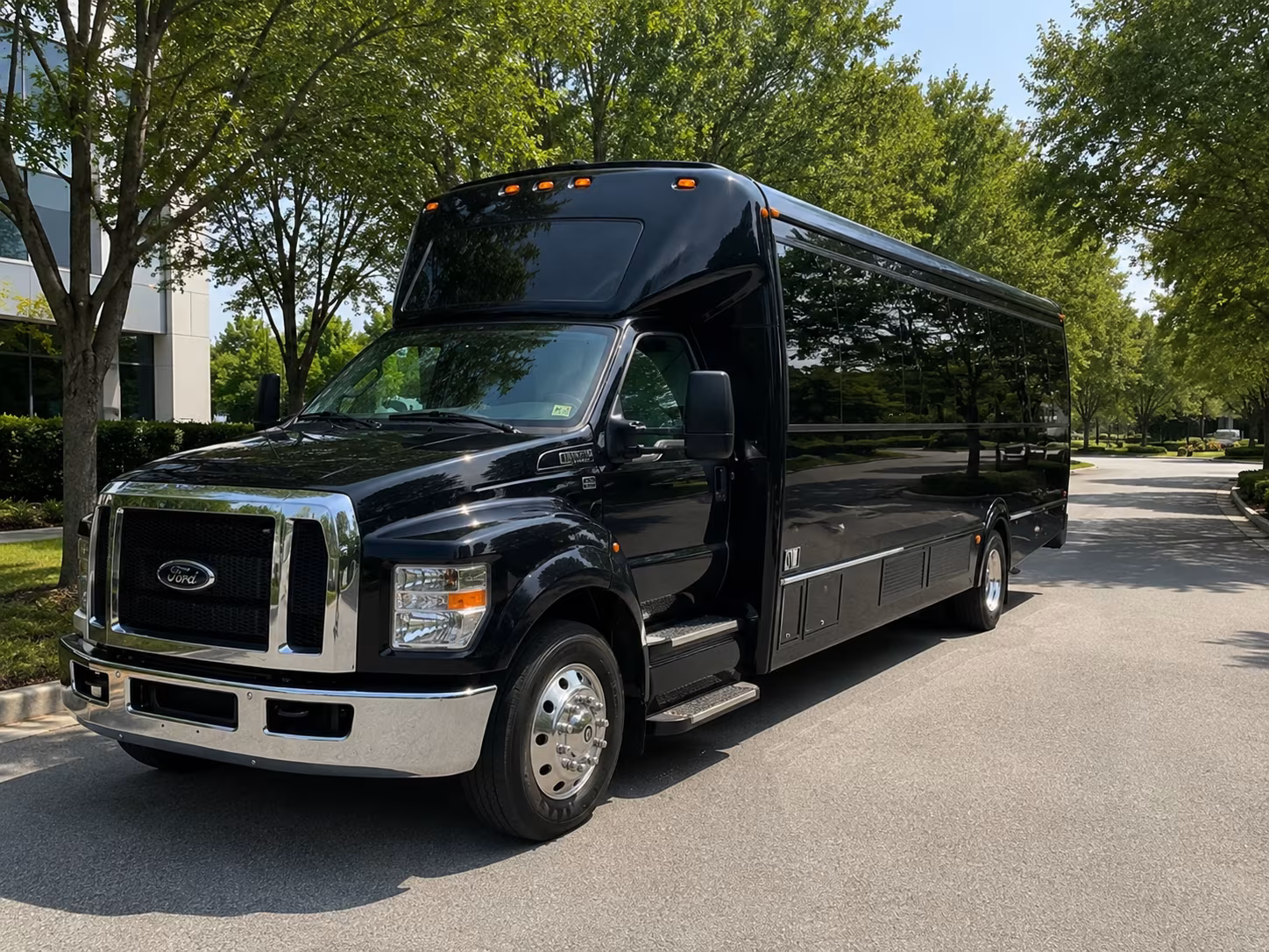 Interior of a party bus rental serving Henderson