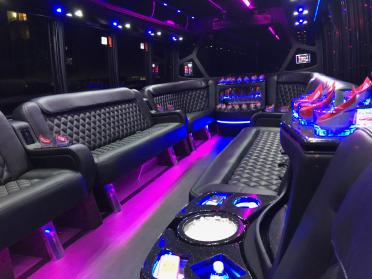 Lake Havasu City 15 Passenger Party Bus Interior