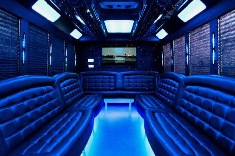 Victorville 36 Passenger Party Bus Interior