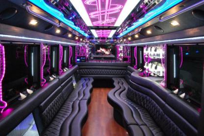 Las Vegas 50 Passenger Party Bus Interior